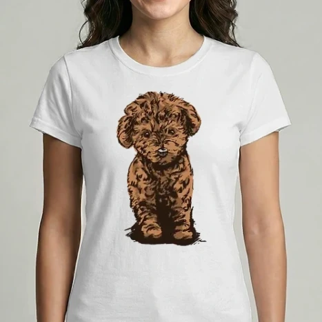 Női Imperial póló - Poodle dog