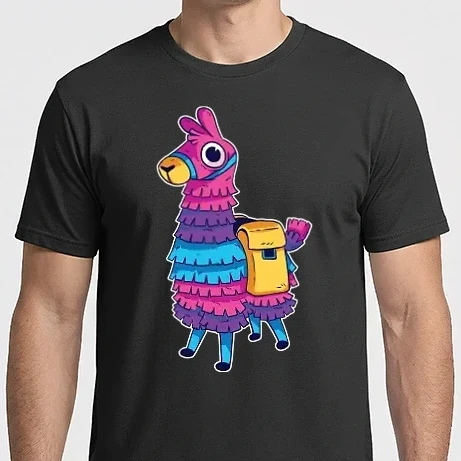 Férfi Imperial póló - Fortnite LLama - Lámás Gamer póló