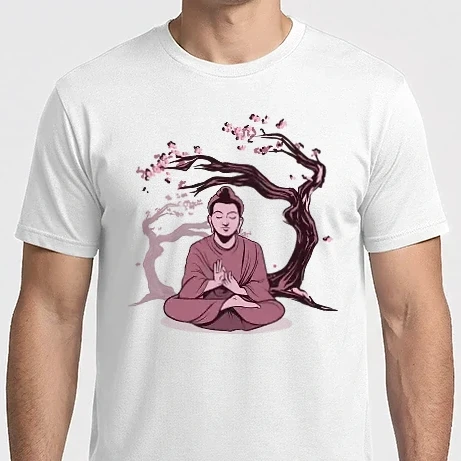 Férfi Imperial póló - Buddha meditáció