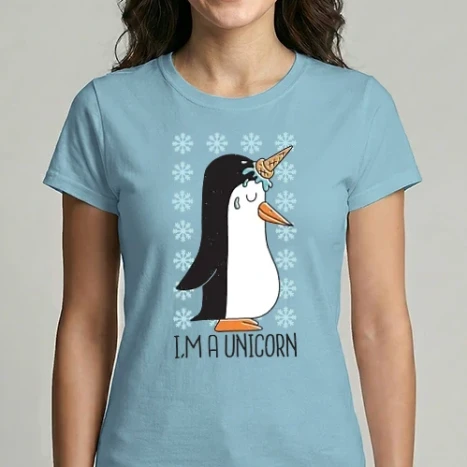 Női Imperial póló - I'm a Unicorn - Pingvin Unikornis