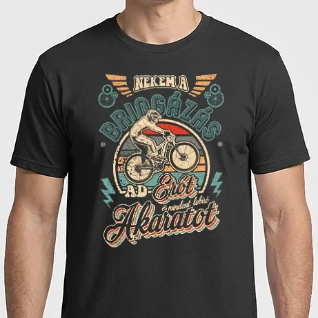 Férfi Imperial póló - Nekem a bringázás ad erőt