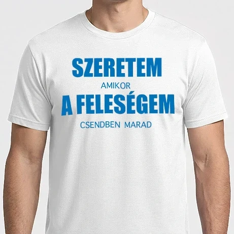 Férfi Imperial póló - Szeretem a feleségem