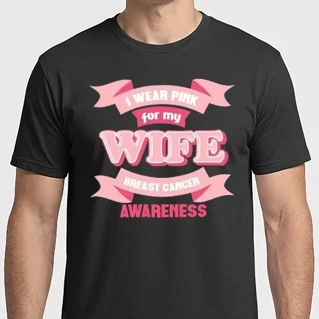 Férfi Imperial póló - I wear pink for my wife