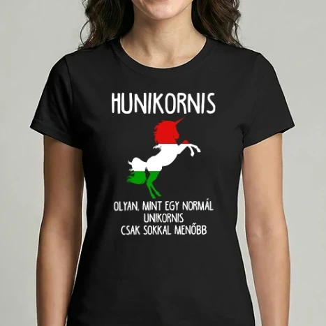 Női Imperial póló - hunikornis menő unikornis