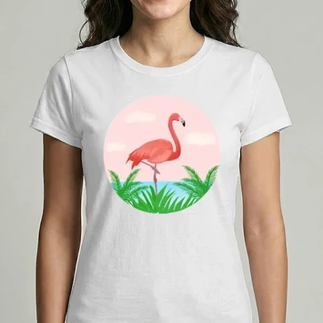 Női Imperial póló - Flamingó