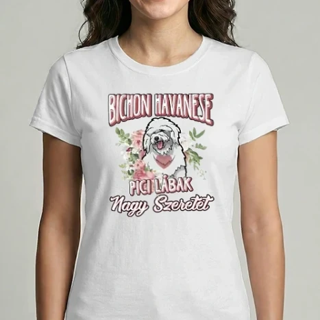 Női Imperial póló - Floral havanese