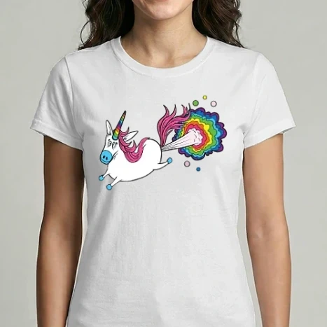 Női Imperial póló - Leaping & Finging Unicorn