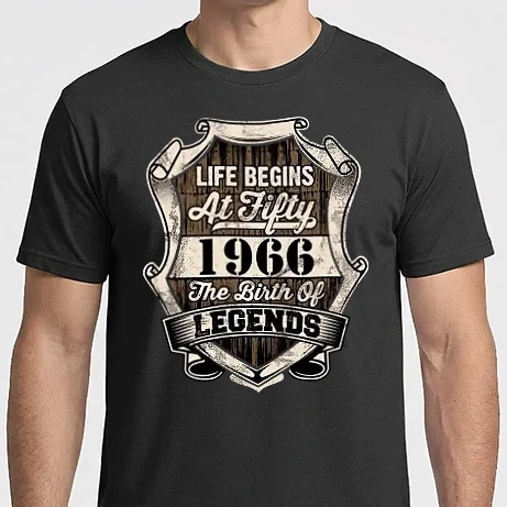 Férfi Imperial póló - LIFE BEGINS 1966