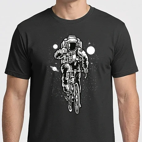 Férfi Imperial póló - Astronaut Bicycle