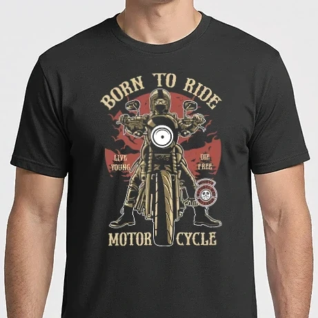 Férfi Imperial póló - Born To Ride
