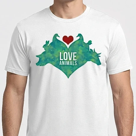 Férfi Imperial póló - Love animals
