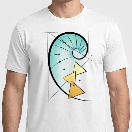 Férfi Imperial póló - Ammonit Fibonacci