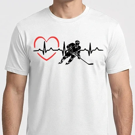 Férfi Imperial póló - Hockey heartbeat