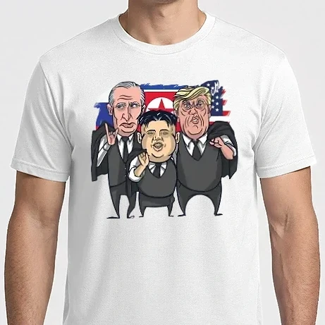 Férfi Imperial póló - Trump, Putin, Kim - Három Jóbarát