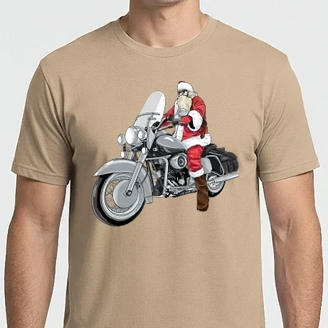 Férfi Imperial póló - christmas santa claus motorcycle 5573091