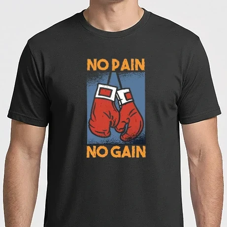 Férfi Imperial póló - No pain no gain box