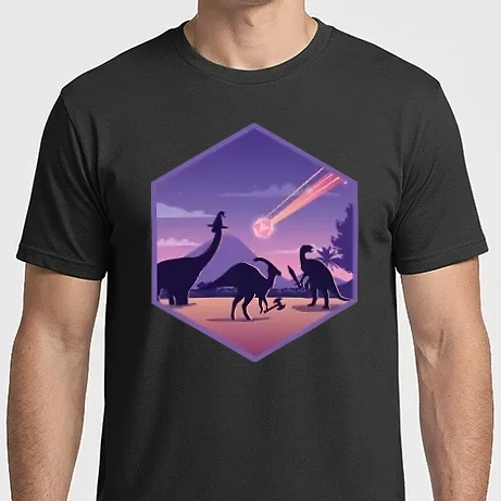 Férfi Imperial póló - Dinoszaurusz Meteor