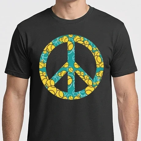 Férfi Imperial póló - Baseball Peace Jel