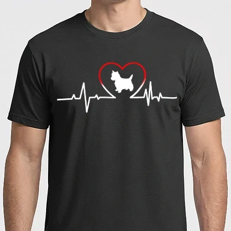 Férfi Imperial póló - westie szív