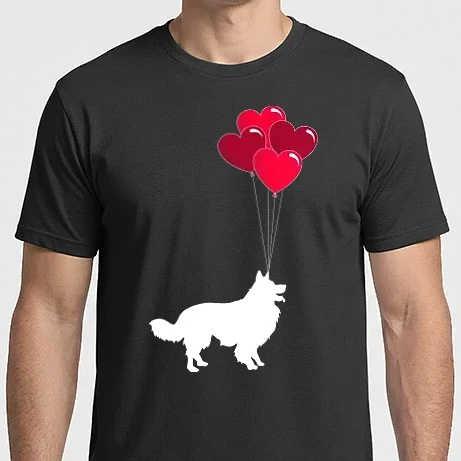 Férfi Imperial póló - Border Collie Lufival
