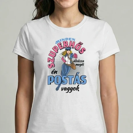 Női Imperial póló - Szuperhős postás