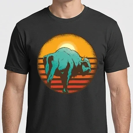 Férfi Imperial póló - Bison sunset