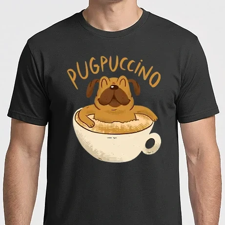 Férfi Imperial póló - Pugpuccino Mopszos Capuccino