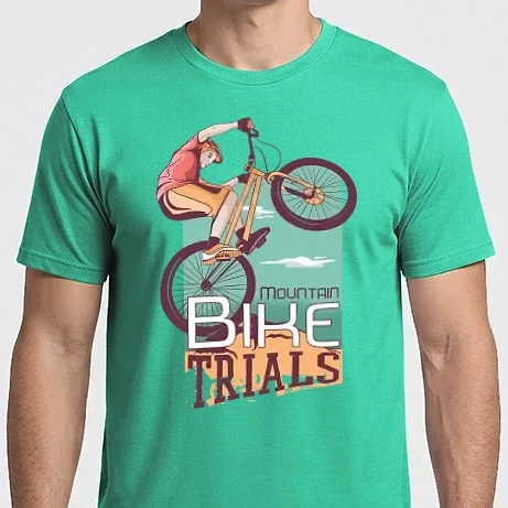 Férfi Imperial póló - Mountainbike trükk