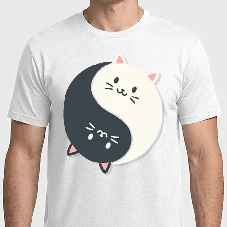 Férfi Imperial póló - Yin Yang Cicák