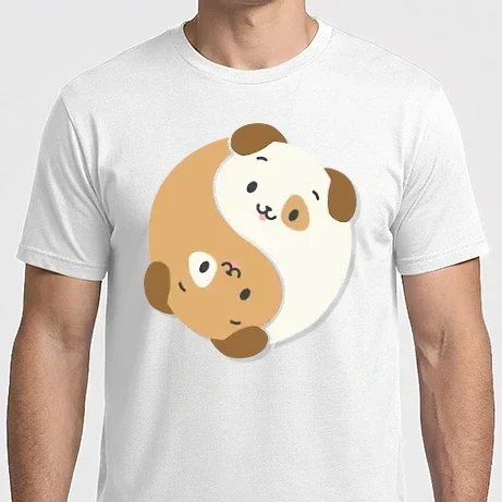 Férfi Imperial póló - Yin Yang Kutyás