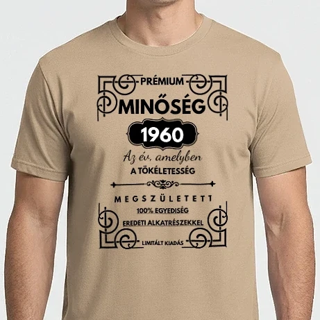 Férfi Imperial póló - Szülinapos minta 1960