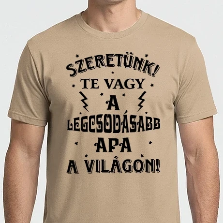 Férfi Imperial póló - Csodás apa fekete
