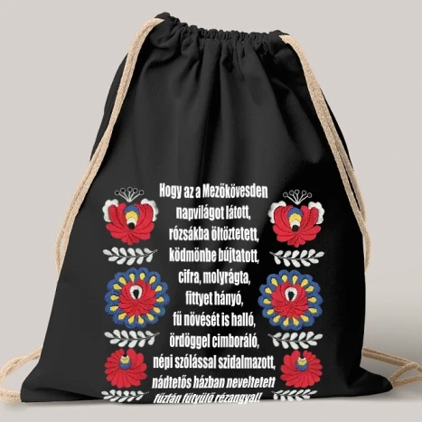 Vászon tornazsák - Táskákra is! - Rézangyal - Nyomtatásban Pocok hímzése