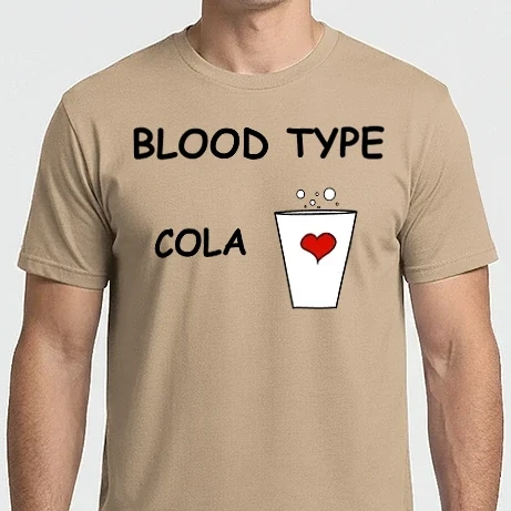 Férfi Imperial póló - blood type_cola