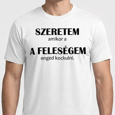 Férfi Imperial póló - Szeretem a feleségem