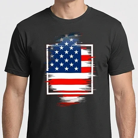 Férfi Imperial póló - USA flag 