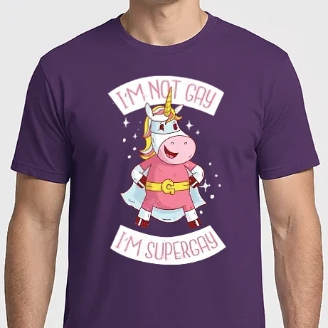Férfi Imperial póló - I'm not gay i'm supergay