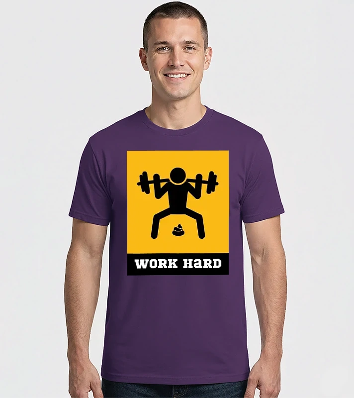 Work hard – Férfi Imperial póló