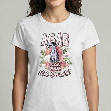 Női Imperial póló - FLORAL DOGGO  agár