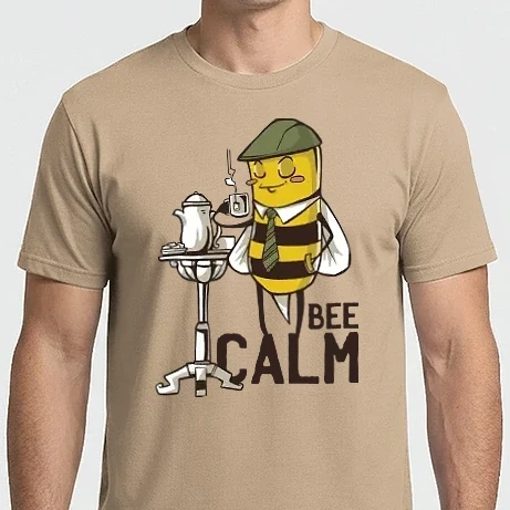 Férfi Imperial póló - Bee Calm - Legyél türelmes Méhecske