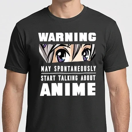 Férfi Imperial póló - Warning may spontaneously start talking about ANIME