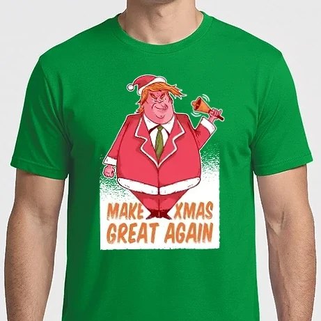 Férfi Imperial póló - Make Xmas Great again Trump vicces karácsonyi póló