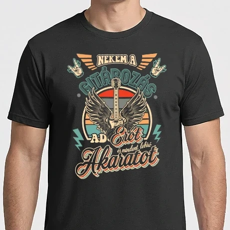 Férfi Imperial póló - Nekem a gitározás ad erőt-01