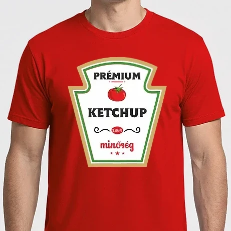 Férfi Imperial póló - Premium ketchup