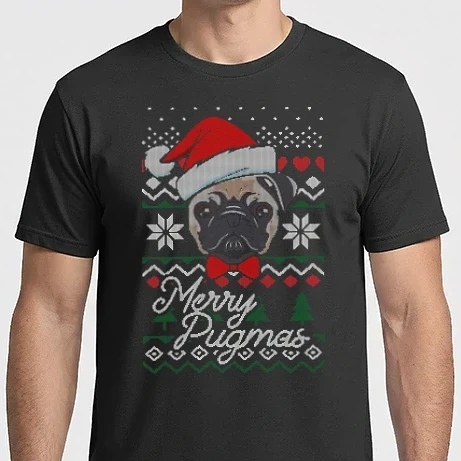 Férfi Imperial póló - Pugmas ugly sweater
