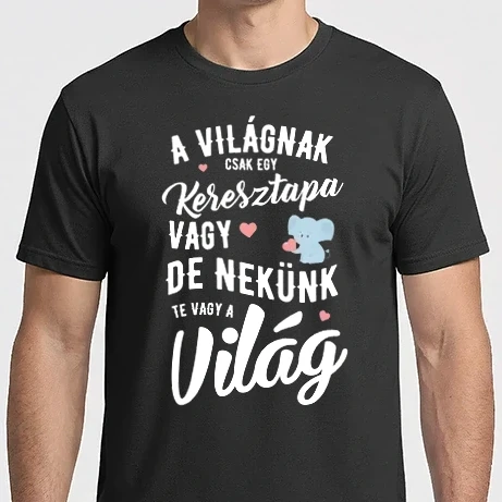 Férfi Imperial póló - A világnak csak egy keresztapa vagy