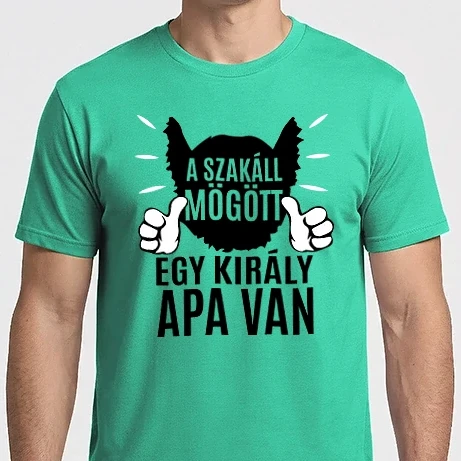 Férfi Imperial póló - A szakáll mögött egy király apa van