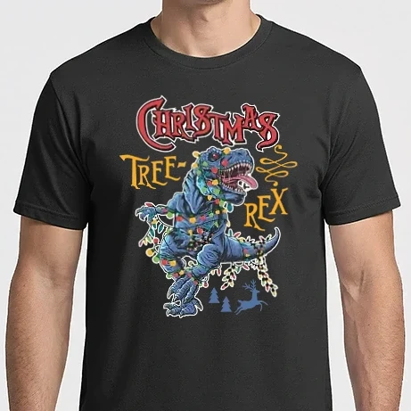 Férfi Imperial póló - Christmas tree rex