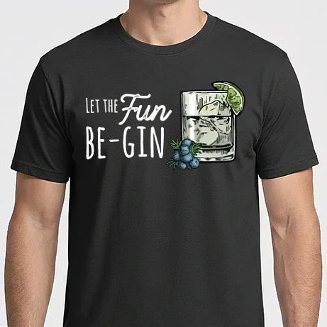 Férfi Imperial póló - Let the fun be gin 