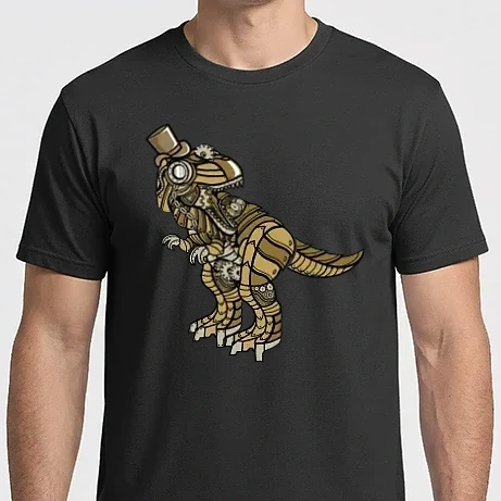Férfi Imperial póló - Steampunk T Rex